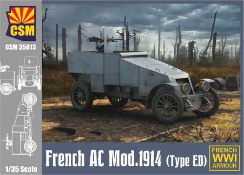 Przejdź do produktu COPPER STATE MODELS CSM 35013 - 1:35 French Armored Car Mod. 1914 (Type ED)