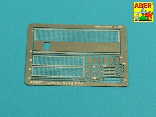 Przejdź do produktu ABER G39 - 1:35 Siatki fototrawione do czołgów KV-1 & KV-2