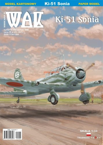 Przejdź do produktu WAK 2204 - 1:33 Mitsubishi Ki-51 Sonia