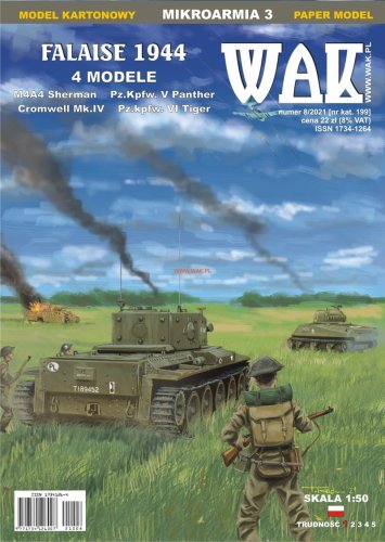 Przejdź do produktu WAK 2108 - 1:50 Falaise 1944 Sherman, Cromwell, Tiger, Panther
