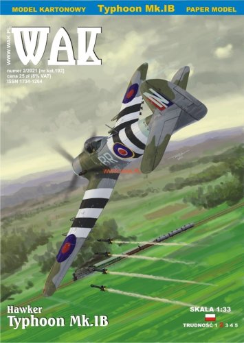 Przejdź do produktu WAK 2102 - 1:33 Hawker Typhoon Mk.IB