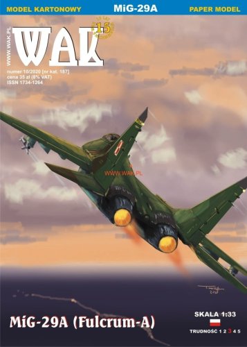 Przejdź do produktu WAK 2010 - 1:33 MiG-29A Fulcrum-A