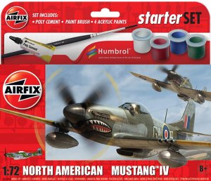 Airfix 55107A- 1:72 North American Mustang IV - zestaw z farbami