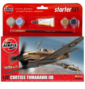 Airfix 55101A- 1:72 Curtiss Tomahawk IIB - zestaw z farbami