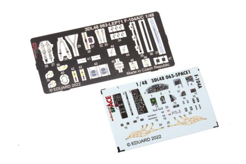Przejdź do produktu Eduard 3DL48063 - 1:48 F-104A Space 3D Decals + PE