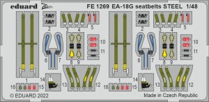 Eduard FE1269 - 1:48 EA-18G seatbelts - Steel