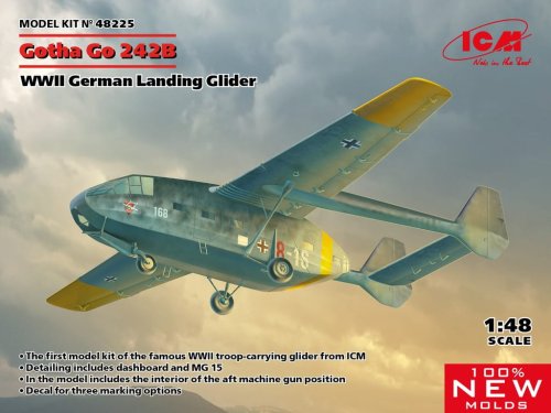 Przejdź do produktu ICM 48225 - 1:48 Gotha Go 242B WWII German Landing Glider