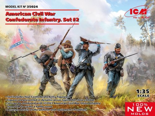 Przejdź do produktu ICM 35024 - 1:35  American Civil War Confederate Infantry Set 2
