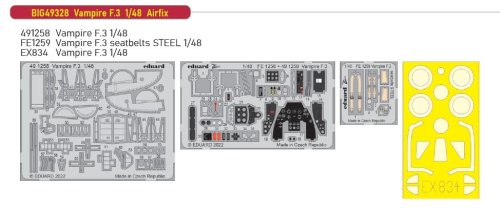 Przejdź do produktu Eduard BIG49328 - 1:48 Vampire F.3