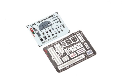 Przejdź do produktu Eduard 3DL48065 - 1:48 Il-2 mod. 1943 Space 3D Decals + PE