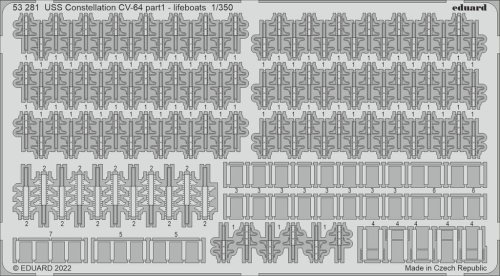 Przejdź do produktu Eduard 53281 - 1:350 USS Constellation CV-64 part 1 - lifeboats
