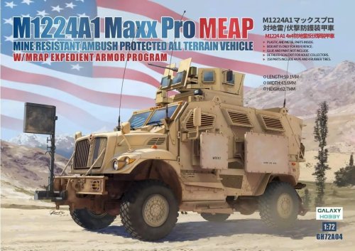 Przejdź do produktu Galaxy Hobby GH72A04 - 1:72 M1224A1 Maxx Pro MEAP with MRAP Expedient Armor Program