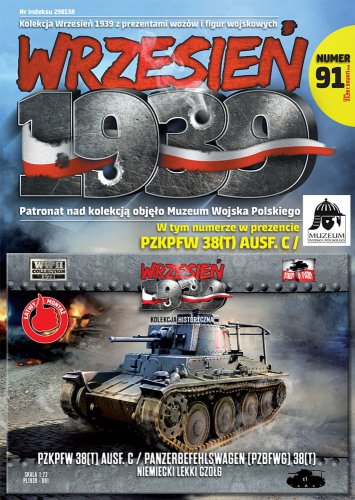 Przejdź do produktu First to Fight 091 - Wrzesień 1939 - 1:72 Niemiecki lekki czołg Pzkpfw 38(t) Ausf. C / Panzerbefehlswagen (Pzbfwg) 38(t) - Gazetka w zestawie z modelem