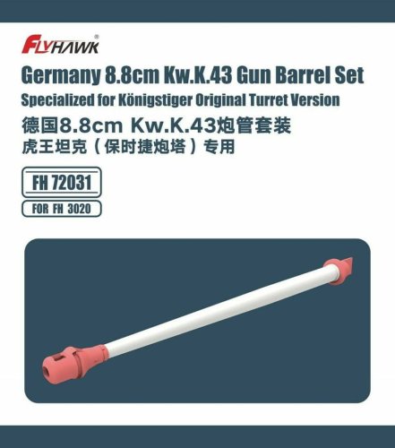 Przejdź do produktu Flyhawk 72031 - 1:72 Germany 8,8cm Kw.K.43 Gun Barrel Set