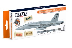 HATAKA CS44 - Zestaw farb USAF, USN & USMC modern greys