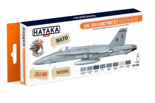 Przejdź do produktu HATAKA CS44 - Zestaw farb USAF, USN & USMC modern greys