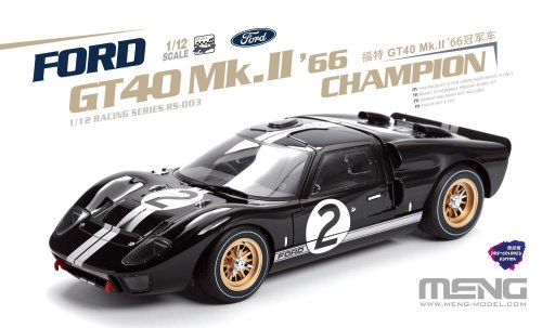 Przejdź do produktu Meng Model RS003 - 1:12 Ford GT40 Mk.II ’66 Pre-colored Edition
