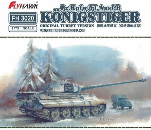 Przejdź do produktu Flyhawk 3020 - 1:72 Pz.Kpfw.VI Ausf.B Konigstiger Original Turret Version