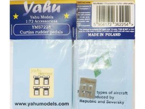 Yahu YMS7228 - 1:72 Curtiss Rudder Pedals