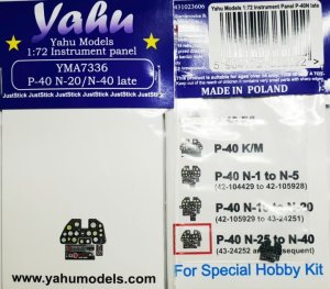 Yahu YMA7336 - 1:72 P-40 N-20/N-40 late