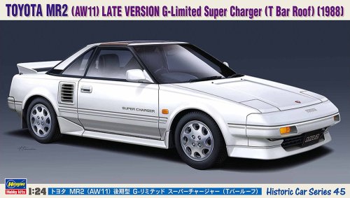 Przejdź do produktu Hasegawa HC45 21145 - 1:24 Toyota MR2 (AW11) Late Version G-Limited Super Charger (T Bar Roof) 1988