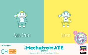 Hasegawa 64790 - Tiny MechatroMate Patch Set Aqua Green & Lemon