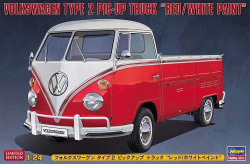 Przejdź do produktu Hasegawa 20556 - 1:24 Volkswagen Type 2 Pick-Up Truck Red/White Paint