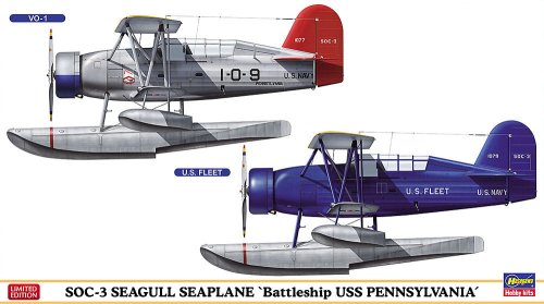 Przejdź do produktu Hasegawa 02394 - 1:72 SOC-3 Seagull Seaplane Battleship USS Pennsylvania