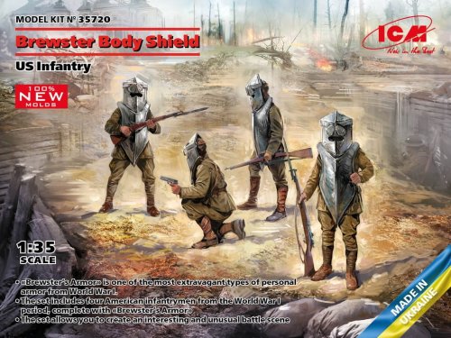Przejdź do produktu ICM 35720 - 1:35 Brewster Body Shield, US Infantry WWI