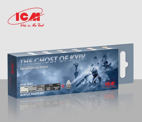 Przejdź do produktu ICM 3027 - Zestaw farb akrylowych The Ghost of Kyiv 6 x 12 ml