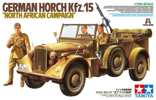 Przejdź do produktu Tamiya 37015 - 1:35 German Horch Kfz.15 North African Campaign