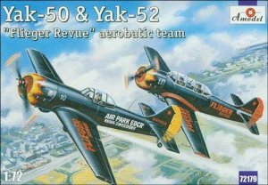 AMODEL 72179 - 1:72 Yakovlev Yak-50 and Yak-52 Flieger Revue team