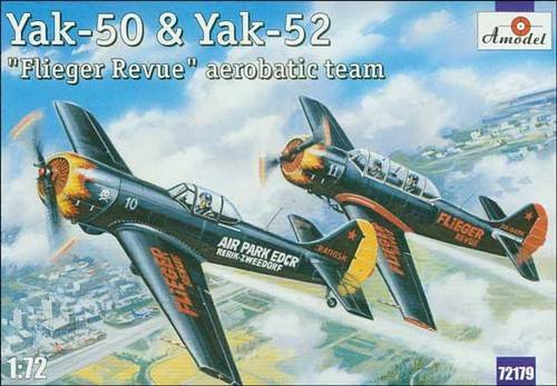 Przejdź do produktu AMODEL 72179 - 1:72 Yakovlev Yak-50 and Yak-52 Flieger Revue team