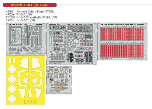 Przejdź do produktu Eduard BIG49333 - 1:48 F-104A