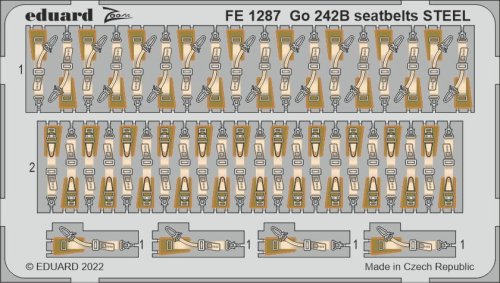 Przejdź do produktu Eduard FE1287 - 1:48 Go 242B seatbelts - Steel