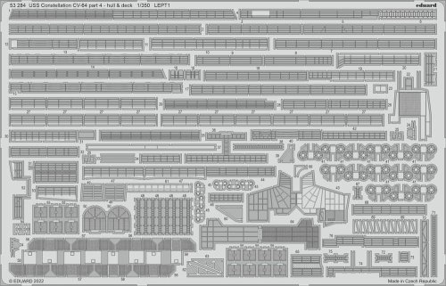 Przejdź do produktu Eduard 53284 - 1:350 USS Constellation CV-64 part 4 - hull & deck