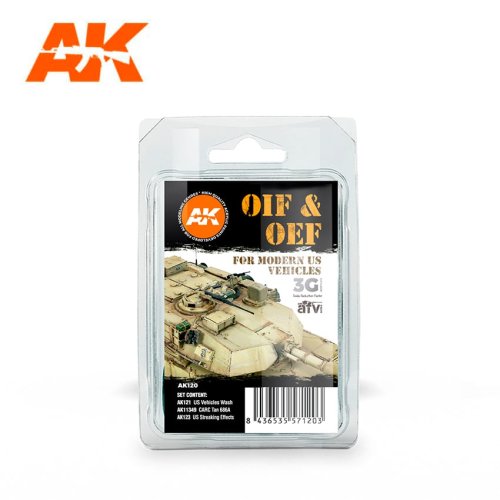 Przejdź do produktu AK INTERACTIVE 120 - OIF & OEF US Vehicles Weathering Set