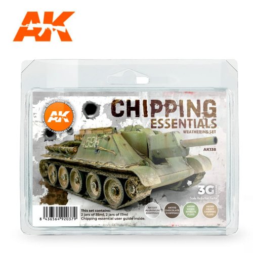 Przejdź do produktu AK INTERACTIVE 138 - Chipping Essentials Weathering Set