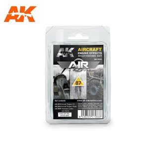 AK INTERACTIVE 2000 - Aircraft Engine Effects Weathering Set - Air Series