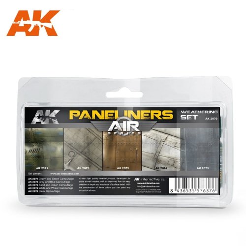 Przejdź do produktu AK INTERACTIVE 2070 - Paneliners Weathering Set - Air Series