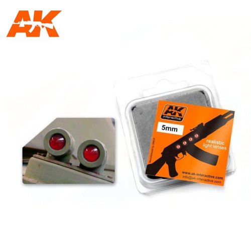 Przejdź do produktu AK INTERACTIVE 219 - Lenses for Vehicle Lights - 5 mm - Red