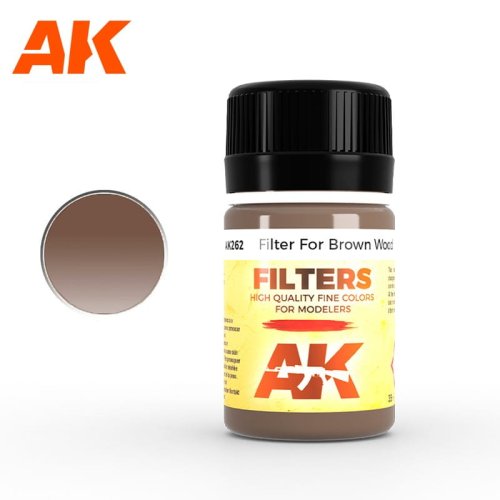 Przejdź do produktu AK INTERACTIVE 262 - Red Brown for Wood Filter