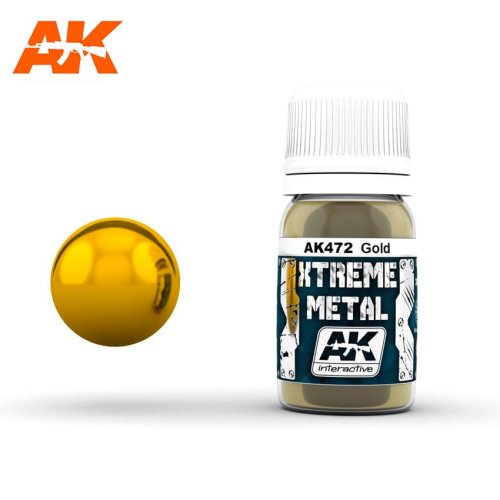 Przejdź do produktu AK INTERACTIVE 472 - Xtreme Metal - Gold - farba metaliczna 30 ml