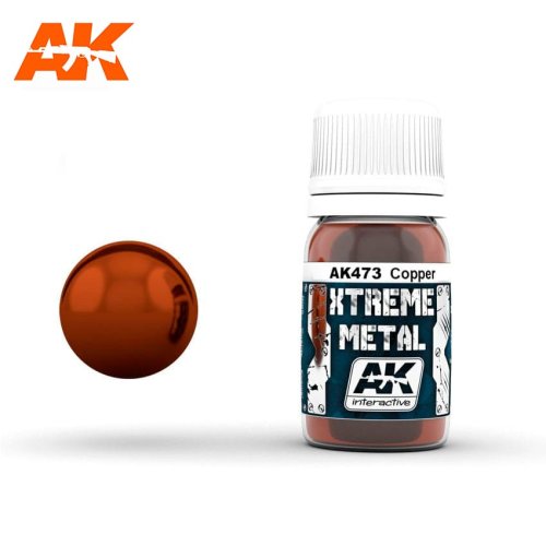 Przejdź do produktu AK INTERACTIVE 473 - Xtreme Metal - Copper - farba metaliczna 30 ml
