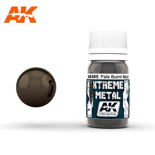 Przejdź do produktu AK INTERACTIVE 485 - Xtreme Metal - Pale Burnt Metal - farba metaliczna 30 ml