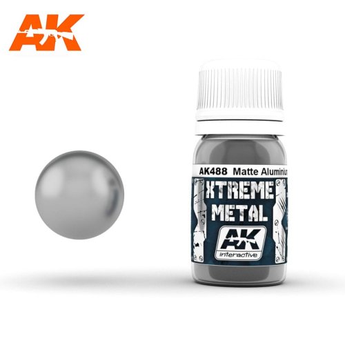 Przejdź do produktu AK INTERACTIVE 488 - Xtreme Metal - Matte Aluminium - farba metaliczna 30 ml