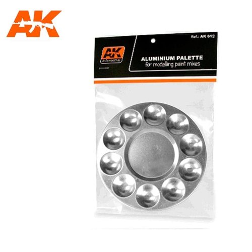 Przejdź do produktu AK INTERACTIVE 613 - Paleta aluminiowa, 10 zagłębień