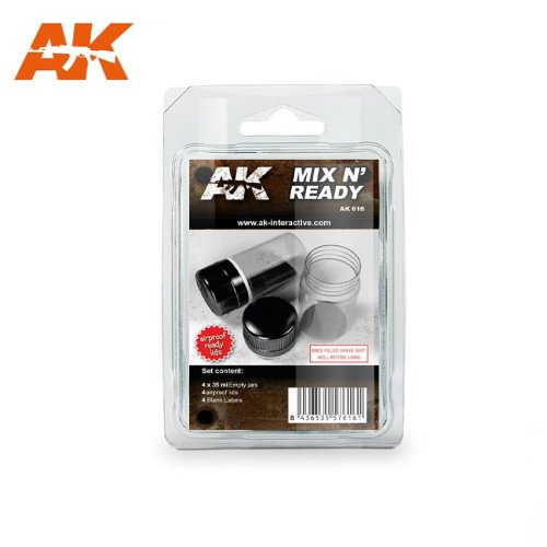 Przejdź do produktu AK INTERACTIVE 616 - Zestaw 4 pustych pojemniczków po 35 ml