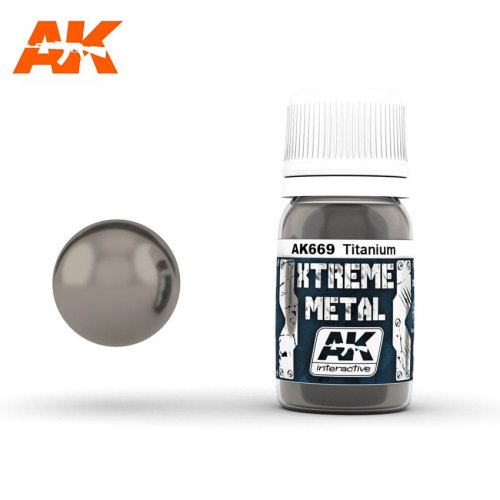 Przejdź do produktu AK INTERACTIVE 669 - Xtreme Metal - Titanium - farba metaliczna 30 ml