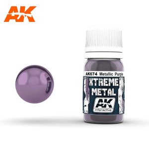 AK INTERACTIVE 674 - Xtreme Metal - Metallic Purple - farba metaliczna 30 ml
